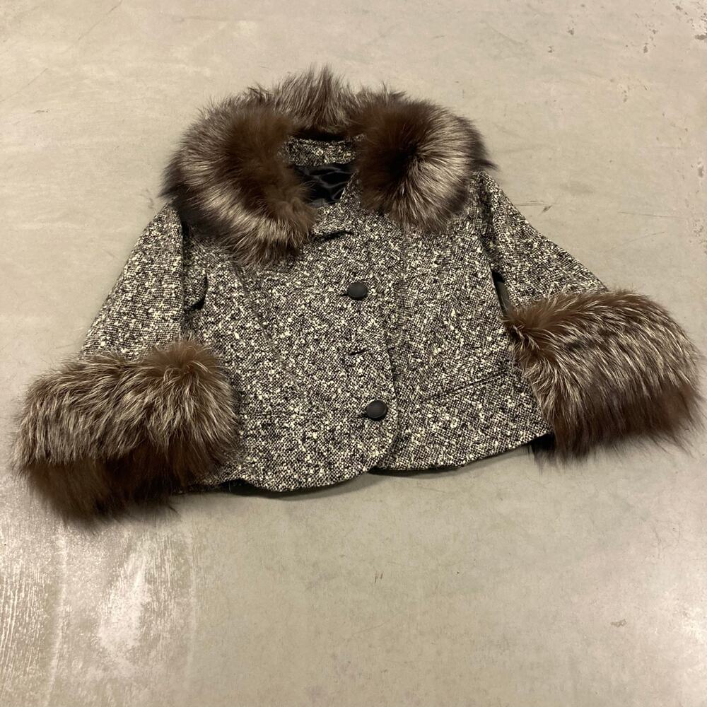 y2k afghan fur jacket